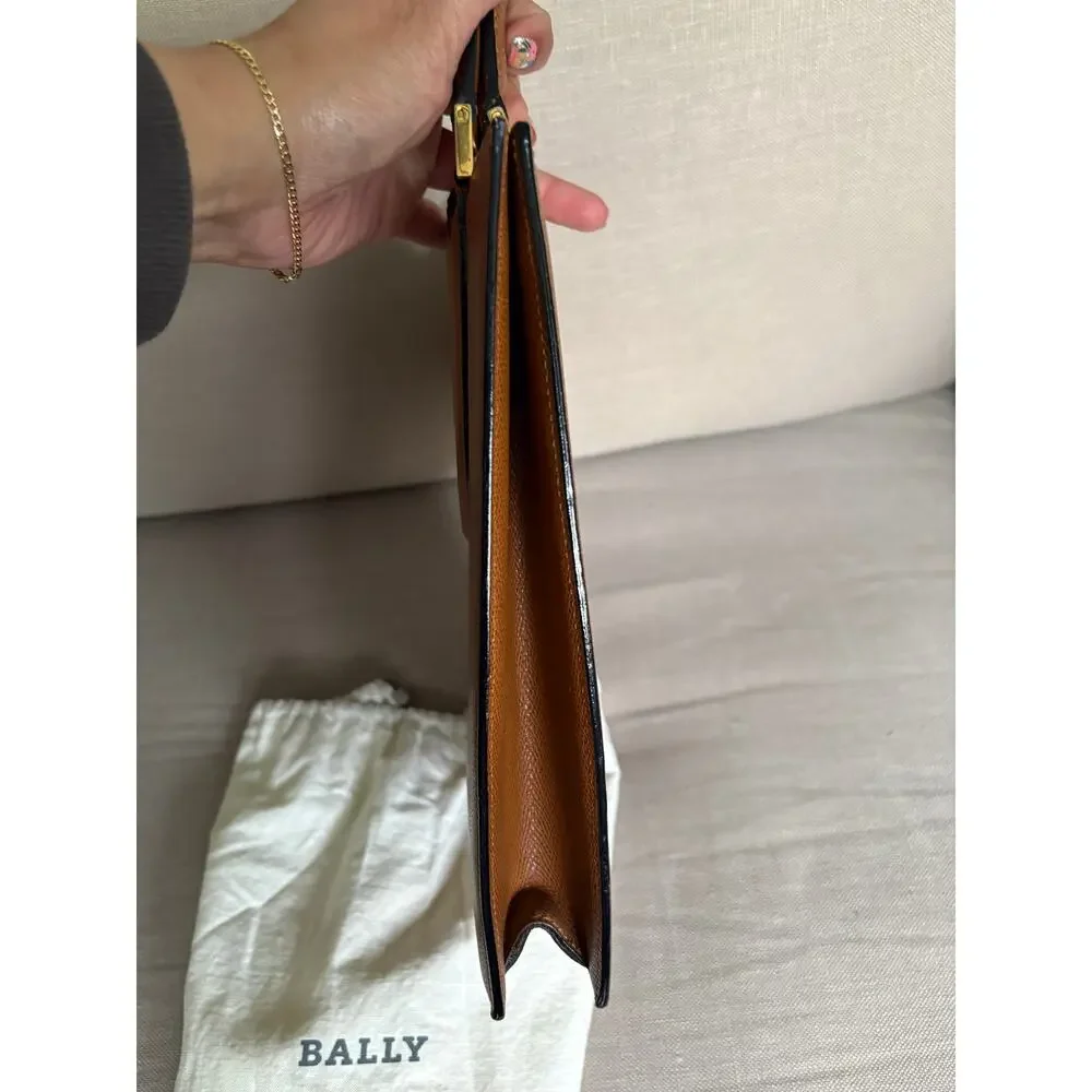 Vintage Bally Structured Top Handle Satchel (Brown Leather with Turnlock) - Picture 7 of 7